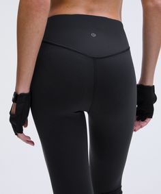 Flow, Train, Or Restore In Our Versatile Wunder Under Tights. This Version Is Made From Everlux Fabric For Quick-Drying Support. Designed For Yoga And Training. Intended To Sit Above Ankle. Back Drop-In Pocket. | Wunder Under Everlux High-Rise Tight 25" Lululemon Sporty Activewear With 5-inch Inseam, High Stretch Tights For Pilates, Sporty Tights For Pilates, Full-length Sports Tights, Lululemon Fitted Training Bottoms, Fitted Black Lululemon Pants, Compression Leggings For Training, Fitted Black Lululemon Leggings, Lululemon Functional Bottoms For Pilates