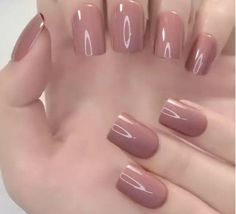 Nude Nails With Accent Nail, Brown Sparkle Nails, Brown Nail Designs, Fake Acrylic Nails, Finger Nail Art, Nail Ring, Pedicure Nail Art, Nail Length, Acrylic Nail Art