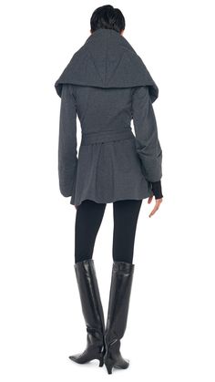 Fitted Outerwear With Belted Cuffs For Fall, Fitted Fall Outerwear With Belted Cuffs, Fitted Winter Outerwear With Belted Cuffs, Hooded Belted Outerwear For Fall, Hooded Belted Fall Outerwear, Belted Hooded Outerwear For Fall, Hooded Belted Outerwear For Winter, Belted Hooded Outerwear For Winter, Winter Hooded Outerwear With Belt