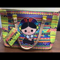 Mexican Hand Bag ,Maria In Yellow Green Shopping Backpack, Green Backpack For Shopping, Casual Multicolor Bag, Multicolor Large Capacity Shoulder Bag For On-the-go, Multicolor Tote Shoulder Bag With Removable Pouch, Multicolor On-the-go Pouch Bag, Multicolor Canvas Pouch Bag, Multicolor Large Capacity Pouch Canvas Bag, Multicolor Satchel Bag For Shopping