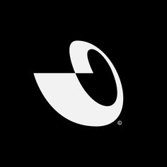 a black and white logo with the letter c in it's center, on a dark background