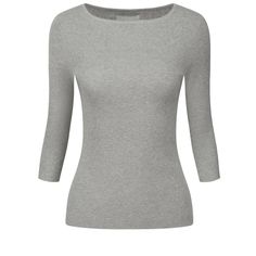 Focused on Ladies' Semi-Formal Wear - This knit top can be a perfect addition to almost any outfit from formal to daily wear, great for work, meeting, office, work, casual, daily dressing, etc. Comfortable and versatile, this knit top can be perfect on its own or as a layer under a blazer or coat. Fitted Fine Knit Gray Tops, Fitted Long Sleeve Heather Grey Top, Fitted Gray Long Sleeve Knit Top, Fitted Breathable Gray T-shirt, Gray Long Sleeve Cashmere Top, Semi Formal Wear, Ribbed Knit Top, Boat Neck, Formal Wear