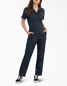 Women's FLEX Cooling Short Sleeve Coveralls - Dickies US, English Red Dickies Coveralls, Dickies Women, Work Dresses For Women, Work Uniforms, Street Outfit, Lifestyle Clothing, Overalls Women, Work Outfits Women, Nice Shorts