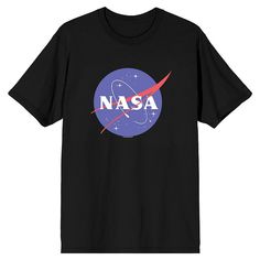 Perfect for the space fanatic in your life, give him this Men's NASA Logo Tee. Perfect for the space fanatic in your life, give him this Men's NASA Logo Tee. Crewneck Short sleevesFABRIC & CARE Cotton Machine wash Imported Size: XXL. Color: Black. Gender: male. Age Group: kids. Pattern: Graphic. Black Cotton T-shirt With Space Theme, Black Cotton Space-themed T-shirt, Black Short Sleeve Space-themed Tops, Black Space-themed T-shirt With Letter Print, Nasa Logo, Space Nasa, Logo Tees, Nasa, Size Chart