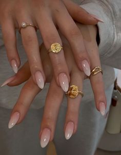 Nail Inspo Classy Almond, Long Nail Designs Oval, Classy Timeless Nails, Cherry Red Nails On Brown Skin, Simplistic Almond Nails, Natural Nails Inspo Aesthetic, Bias Nails, Old Money Almond Nails, Spring 2025 Nail Trends