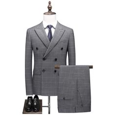 #Color_Gray Office Sets With Slim Fit And Notch Lapel, Professional Office Suit Sets In Suiting Fabric, Professional Suiting Fabric Sets For Office, Professional Office Suiting Fabric Sets, Business Set With Notch Lapel And Custom Fit, Single Breasted Slim Fit Business Casual Sets, Single Breasted Slim Fit Suit Sets, Single Breasted Slim Fit Sets For Business Casual, Slim Fit Single Breasted Suiting Fabric Sets