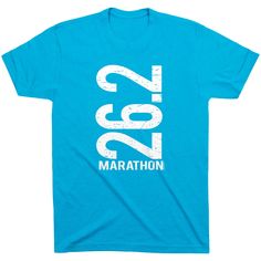 Our super soft cotton blend shirts are a fun, fashionable way to show off your love for running. Each light weight, heathered shirt features a men's cut and short sleeves. Show off your passion for running in style! Blue Letter Print T-shirt For Workout, Blue Workout T-shirt With Letter Print, Blue T-shirt With Letter Print For Workout, Sporty Graphic Print T-shirt For Marathon, Sporty Pre-shrunk T-shirt For Marathon, Short Sleeve Running T-shirt With Logo Print, Blue Graphic Workout T-shirt, Blue Graphic Print Workout T-shirt, White Sporty Tops For Marathon