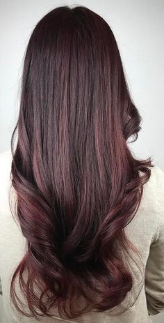 Plum Brown Hair Color, Mahogany Hair Color, Mahogany Brown Hair, Burgundy Hair Dye, Brown Hair Color Shades, Hair Color Mahogany, Mahogany Hair, Hair Color Pictures, Rambut Brunette