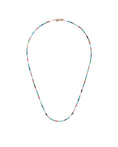 All Is Groovy Mini Tube Men's Necklace – Roxanne Assoulin Multicolor Enamel Jewelry With Lobster Clasp, Roxanne Assoulin, Enamel Beads, Men's Necklace, Beaded Necklaces, Beaded Necklace, Im Not Perfect, Necklaces, Hand Painted