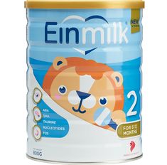 a can of milk with a bear on it