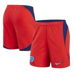 Unleash your England National Team devotion on matchday with these Stadium shorts from Nike. Dri-FIT technology wicks away sweat to keep you dry, whether you are honing your skills on the pitch, going for a run or relaxing at home. Plus, the elastic waistband guarantees a comfortable fit each time you wear this pair of England National Team shorts. Machine wash, tumble dry low Replica Jersey Inseam on size S measures approx. 7'' Officially licensed Elastic waistband with drawstring Imported Bran Nike Shorts For Sports Events, Team Spirit Sports Shorts, Red Bottoms With Built-in Shorts For Sports Events, Nike Sportswear Shorts For Sports Events, Red Activewear For Sports Events, Red Activewear Shorts For Sports, Team-colored Athletic Shorts For Sports Events With Go-dry Technology, Nike Athletic Shorts For Sports Events With Go-dry Feature, Team-colored Training Bottoms Short