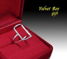 ❤️Open Square Silver Ring 925 Sterling Stackable Ring Simple Silver Ring Women Silver Ring Karma Silver Ring Gift Delicate Ring Art Deco Gift 🎁Elegant Gift box 🎁Free Shipping ❤️Detail: ✅Handmade ✅Plain Ring ✅Condition: New, ✅Material: .925 Sterling Silver ✅Dimension: 17x11 mm. Square, 1.2 mm thick ring ✅Silver Contain: 92.5% (925 Hallmark) ✅Origin: MCSILVER JEWELRY THAILAND (R089) 1 cm = 10 mm. 1 inch = 2.54 cm. 1 inch = 25.4 mm 💍MADE TO ORDER SILVER JEWELRY ❓If you have any additional questi Ring Simple Silver, Simple Silver Ring, Plain Ring, Plain Rings, Silver Ring For Women, Thick Ring, Silver Rings Simple, Ring Simple, Ring Art Deco