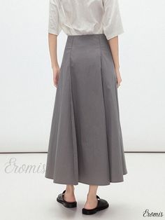 Umbrella Structured Skirt with High Waist and Six Panels for Women Umbrella Pattern, Structured Skirt, Umbrella Design, Umbrella Skirt, Flowing Fabric, Umbrella Designs, Paneled Skirt, Half Skirt, Elegant Skirt