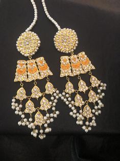 Kundan jewelry indian jewelry pakistani jewelry indian | Etsy White Bollywood Chandelier Earrings With Latkans, Bollywood Chandbali Tikka With Latkans, Elegant Kundan Danglers For Navratri, Festive Kundan Tikka With Latkans, Party Kundan Tikka With Latkans, Festival Kundan Tikka With Latkans, Bollywood Style Danglers With Mirror Work For Party, Bollywood Style Heavy Danglers For Festivals, Chandbali Chandelier Earrings With Mirror Work For Festivals