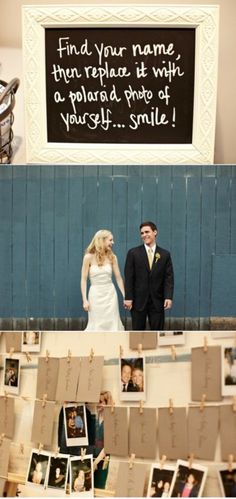 a man and woman standing next to each other in front of pictures on the wall