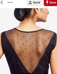 Black Net Blouse, Neck Models, Saree Jackets, Net Blouse, Choli Blouse, Lehenga Blouse Designs