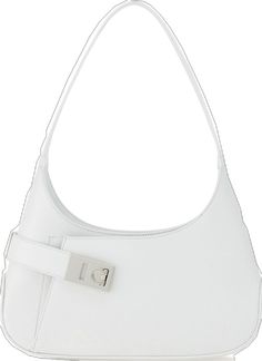 White Bag, Leather Shoulder Bag, Shoulder Bag, Leather, White