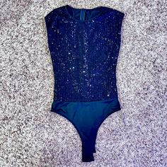 *Nwot* Small Black Sequin Bodysuit Never Been Worn, Was Too Big For Me & Couldn’t Return It. Super Cute! Glamorous Black Stretch Bodysuit, Black Sequin Bodysuit For Party, Black Sequined Party Bodysuit, Fitted Black Bodysuit With Sequins, Fitted Black Sequin Bodysuit, Glamorous Black Summer Bodysuit, Sleeveless Black Glamorous Bodysuit, Glamorous Black Sleeveless Bodysuit, Sequin Stretch Bodysuit For Club