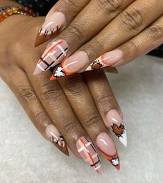 100 Cute & Trendy Fall Nail Art Ideas You Need To Try This Season Fall Nail Art Ideas, Trendy Fall Nails, Fall Nail Art Designs, Cute Nails For Fall, Classic French Manicure, Shades Of Burgundy, Nail Services, Changing Leaves, Fall Drinks