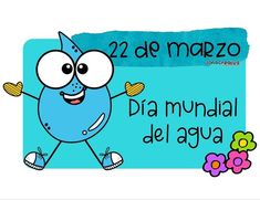 an image of a cartoon character with words in spanish and english on a blue background