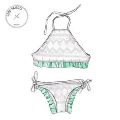 Good objects - Bikini from @st_clemente by @sifrina_ Lingerie Illustration, Drawing Designs, Fashion Design Drawing, Baby Animal Drawings, Fashion Drawings