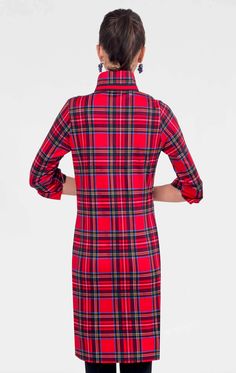 The Gretchen Scott Everywhere can truly go everywhere with you this holiday season! The button up collar is accented with gold buttons and can be worn traditionally or popped up. The Duke of York Plaid is a classic red plaid that will never be out of style! Details: 36" Length 3/4 Sleeves Optional Coordinating Turn Back Cuffs 4" Hand Hem 1.5" Racer Stripes on Side Seams/ Front Placket/Inside Collar Shiny Gold Buttons Coordinating Fabric on Inside Back panel Care: Jersey 95% Poly/ 5% Elastane Mac Sweater Vest Jacket, Barbour Women, Holiday Lookbook, Brunch Fashion, Scout Bags, Barbour Mens, Duke Of York, Capri Blue, Gift Boutique