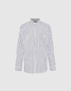 Category : Shirt
            
Thickness : Medium
            
Fit Type : Regular
            
Stretch Fabric : Non-Stretch
            
SPU : UMU230025
            
Fabric : 100% Cotton
            
Tips : wash with like colors,do not soak,do not pull hard.
                            Product Measurement Units: CM                                                                                                                                    Size                                                XS                                                S                                                M                                                L                                                XL Striped Cotton Top With Spread Collar, Striped Cotton Button-up Shirt, Striped Cotton Button-up Tops, Casual Striped Button-up Dress Shirt, Striped Cotton Shirt For Work, Striped Top With Spread Collar And Button Closure, Striped Top With Button Closure And Spread Collar, Striped Button-up Cotton Dress Shirt, Gift Season