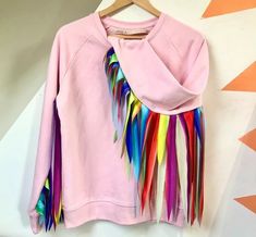 Clothes Swap, Colorful Wardrobe, Upcycle Clothes Diy, Diy Tops, Fringe Fashion, Brave Enough, Bright Winter, Be Brave, Square Cut