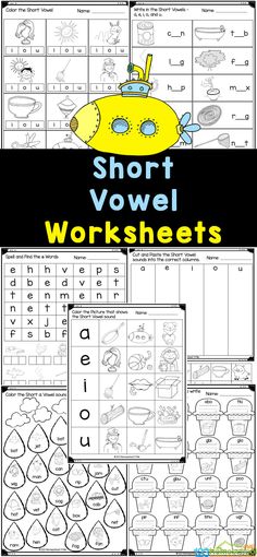 short and long worksheets for the alphabet