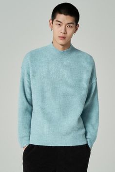 KOODING carries the latest 8seconds turtlenecks & mock necks. KOODING is the global leading shopping website in providing authentic Korean fashion, beauty and lifestyle items, including clothing, cosmetics, shoes, accessories, and bags in affordable, fast, easy, and safe way. Blue Turtleneck For Winter Layering, Casual Knit Turtleneck With Ribbed Neckline, Blue Ribbed Cuff Turtleneck For Winter, Blue Ribbed Cuffs Turtleneck For Winter, Blue Winter Turtleneck With Ribbed Cuffs, Blue Ribbed Collar Turtleneck For Winter, Blue Ribbed Turtleneck For Winter, Casual Blue Long Sleeve Turtleneck, Casual Blue High Neck Sweater