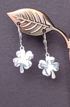 FOUR LEAF CLOVER Charm Earrings CELTIC IRISH Stainless Steel Lever Back Earwires Earrings Celtic, Four Leaf Clover Charm, 4 Leaf Clover, Clover Charm, Irish Celtic, Four Leaves, Fashion Jewelry Earrings, Four Leaf, Stainless Steel Earrings