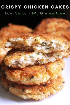 crispy chicken cakes with low carb, thm, gluten free