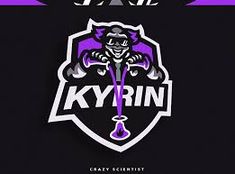 the kryrin logo is displayed on a black background with purple and white accents