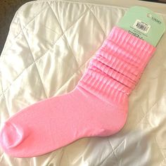 As Seen On Pictures Soft And Cozy Size 8 To 10 Casual Socks, One Size, Casual Solid Color Socks One Size, Casual One-size Socks, Casual Pink Socks For Fall, Pink Slouch Socks, Slouch Socks, Bride Hat, Comic Style Art, Leopard Print Jacket