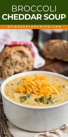 Warm up with this easy Broccoli Cheddar Soup Recipe! This creamy, savory, and packed with fresh broccoli soup is one of the best comfort food recipes for cold weather. Pin this winter dish that’s satisfying, rich, and sure to become a family favorite! Cheddar Broccoli Soup Recipe, Creamy Broccoli Soup Recipe, Cheddar Broccoli Soup, Best Broccoli Cheese Soup, Broccoli Soup Recipe, Soup Quick, Broccoli Cheddar Soup Recipe, Cheddar Broccoli, Cheddar Soup Recipe