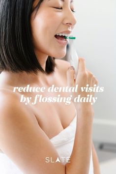 If you could give one dental hygiene tip, what would it be? Floss daily. Truly. Since dental school, I haven't missed a day of flossing, and since then, I've only had 1 cavity (and it was a repair of an old filling). Flossing can greatly reduce the frequency of your dental visits by minimizing those flossing cavities. What is your favorite thing about the Slate Electric Flosser? How easy it is to use and how clean my gums feel when I'm done with it. It's amazing!!! Flossing Teeth, Childrens Dental Health, Healthy Teeth And Gums, Gum Recession, Oral Care Products, Hygiene Tips, Pediatric Dentist, Dental School, How To Prevent Cavities