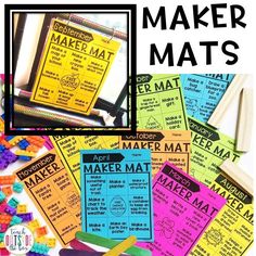 some sort of maker mat with the words maker mat on it and other items surrounding it