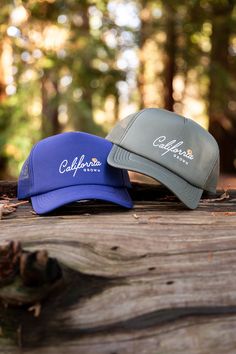 California Grown Frame Foam Trucker Hat Stay stylish with the California Grown Foam Trucker Hat. Made with a foam and plastic mesh backing this hat is breathable and fashionable. The California Collection Clothing and provisions inspired by the Golden State. California's stretch of land is vast and bountiful. Just when we think we'd seen it all, there's more around the corner. This collection is dedicated to the love of exploring California and what it has to offer. Specs PROFILE High SHAPE Stru Structured Fabric, Plastic Mesh, Short Women Fashion, Sticker Patches, Sock Shop, Golden State, Hat Shop, Clothes Collection, Tote Backpack