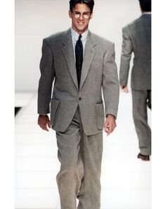 Style Evolution: The Armani Suit | GQ Warlock Aesthetic, Armani Suit, Armani Suits, Dark Suit, Armani Jacket, World Fashion, Brown Pinstripe, Style Evolution