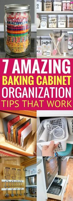 the 7 amazing ways to organize your kitchen cabinets and drawers with these seven organizing tips