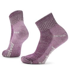 Comfortable fit, just-right cushioning, and a hike-ready attitude. Our Women’s Hike Classic Edition Light Cushion Ankle Socks are ready to hit the trails and deliver the long-lasting comfort your feet need. The flat knit toe seam provides additional comfort, while the elasticized arch brace gives this pair a more secure fit — so wherever the trails take you, these socks stay put. |  | Women's Hike Classic Edition Ankle Socks in Purple Iris size S | Merino Blend Woman Hiking, Hiking Socks, Technology Accessories, Purple Iris, Hiking Women, Outdoor Woman, Ankle Socks, Mens Socks, Socks Women