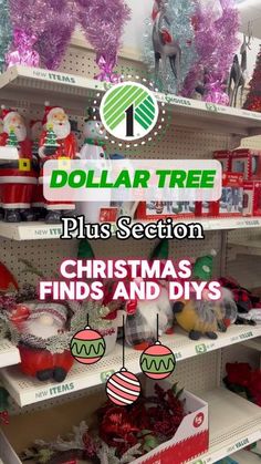 dollar tree plus section christmas finds and diys