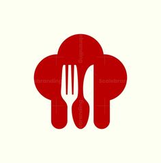 a fork and knife are placed in the shape of a cloud on a white background