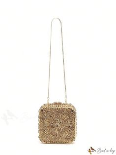 BirdinBag - Glamorous Rhinestone-Decorated Mini Box Bag Embellished Rectangular Evening Bag, Elegant Embellished Square Bag, Glamorous Rectangular Embellished Evening Bag, Rectangular Rhinestone Clutch As Gift, Elegant Embellished Rectangular Shoulder Bag, Elegant Embellished Square Shoulder Bag, Glamorous Rectangular Box Bag For Events, Square Embellished Bag For Formal Occasions, Square Embellished Bags For Formal Occasions