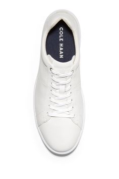 Smooth leather creates a low profile sneaker that adds a polished look to your outfit. Round toe Lace-up style Grand O.S. comfort technology White sole Leather upper, rubber sole Imported Sneaker Men, Polished Look, Up Styles, Cole Haan, White Sneaker, Smooth Leather, Low Top, Casual Chic, Nordstrom Rack