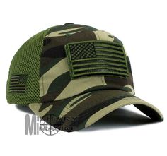 USA American Flag Hat Army Camo Detachable Patch Micro Mesh Tactical Cap HURRY! ONLY A FEW LEFT! FAST SHIPPING FROM USA! ***LIMITED SUPPLY AVAILABLE*** Tactical Operator USA Flag Hat w/ Removable Patch Available in Khaki and Black in the dropdown menu! This versatile hat is essential for showing your support to law enforcement and military. The vivid embroidered USA flag on side complements the bold camouflage of the hat. The four velcro strips allow for further customization with all of the oth Military Camouflage Trucker Hat For Sports, Military Style Camouflage Trucker Hat For Sports, Camouflage Military Trucker Hat For Outdoor, Military Style Baseball Cap For Outdoor Activities, Military Camouflage Trucker Hat For Outdoor, Military Style Camouflage Trucker Hat For Outdoor, Military Style Trucker Hat, Military Style Khaki Trucker Hat, Tactical Operator