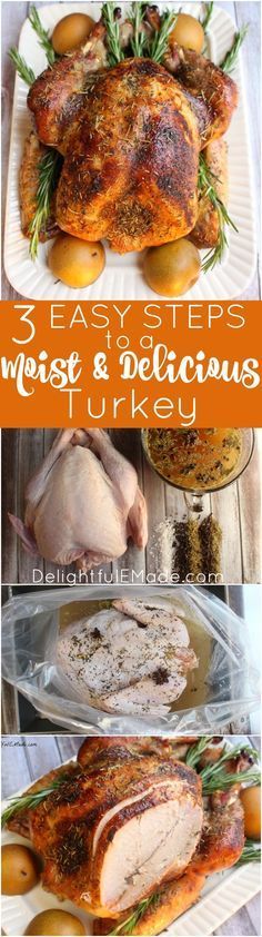 three steps to roast and deli turkey