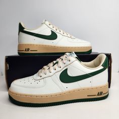 Nike Air Force 1 '07 Lv8 Size 7.5 Women Sail/Gorge Green Sesame Sku: Dz4764-133 100% Authentic Brand New With Box Any Questions? Make Sure To Ask Price Firm Nike Green Sneakers With Gum Sole, Green Low-top Basketball Shoes With Gum Sole, Low-top Green Basketball Shoes With Gum Sole, Nike Air Force 1 Green With Gum Sole, Custom Green Low-top Sneakers With Gum Sole, Green Low-top Custom Sneakers With Gum Sole, Green Nike Air Force 1 Low-top, Nike Air Force 1 Green Round Toe, Green Nike Air Force 1 With Round Toe