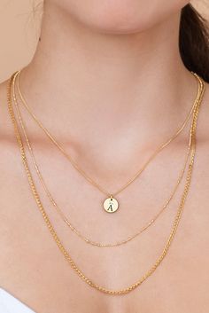 "A Delicate basic knitted necklace, The classic choice to create a layered look. Made of high-quality 24K gold or silver plated brass base, according to your choice. Dimensions: Total length: 59.5 cm / 23.4\" Want to see more Necklaces? click https://www.etsy.com/your/shops/ShlomitOfir/tools/listings/section:5793691 All images are property of Shlomit Ofir Jewelry Design." Gold Figaro Chain Necklace With Initial Pendant, Minimalist Gold Layered Necklace With Figaro Chain, Minimalist Gold Plated Double Chain Charm Necklace, Gold Chain Necklace With Initial Pendant For Everyday, Minimalist Gold Link Charm Necklaces, Gold Initial Pendant Chain Necklace For Layering, Minimalist Multi-strand Gold Chain Jewelry, Minimalist Necklace With Initial Pendant On Gold Chain, Minimalist Gold Link Charm Necklace