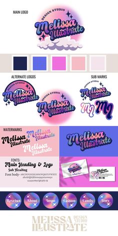 Retro Ethereal Logo Branding Package, Fashion Artists Logo Design, Jewelry Backing Card Design, Retro Product Packaging, Masthead Design Logo, Full Name Logo Design, Funky Names For Business, Retro Typography Logo, Logo Canvas Ideas, Funky Logo Design Ideas